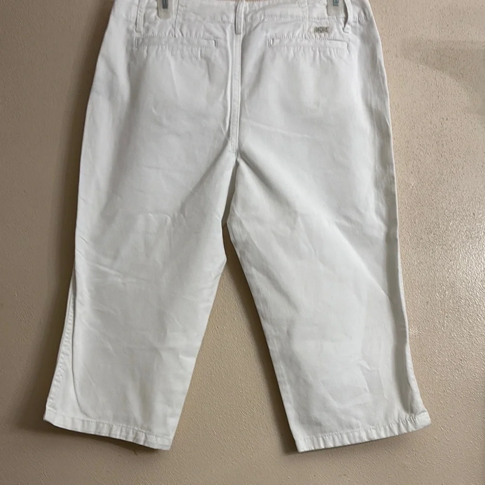 Ralph Lauren women’s 8P Cotton Capri Cropped white pants